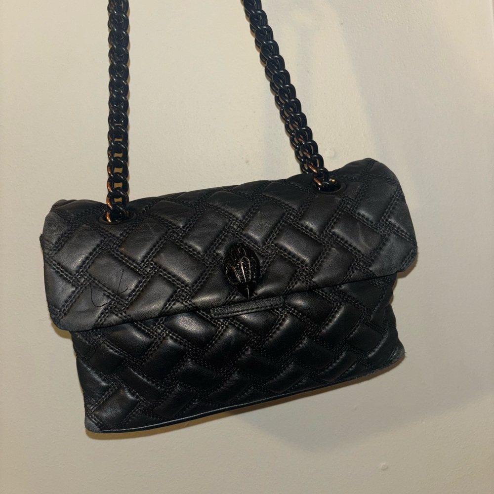 Authentic Kurt Geiger Kensington Drench Leather Shoulder Bag